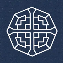 中国風刺繍デザインの透明画図パターン【ハンドメイド・刺子縫い用】