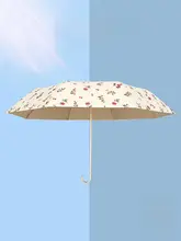 レトロな高級感のUVカット日傘【日焼け防止・ファッションデザイン】