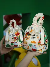 子供用ミニトートバッグ【スマホプレゼント用・かわいいデザイン・バケットスタイル】（セットアップ対応）