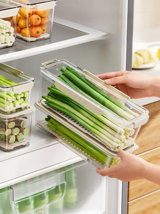 食品用密閉整理ボックス【小葱・香菜・野菜・果物・麺類用】
