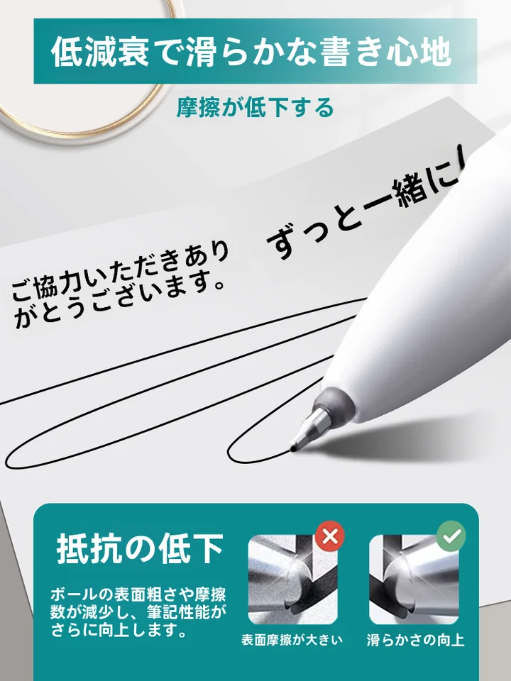 速乾性ジェルボールペン【滑らかな書き心地・学生向け・ブラック・細字】