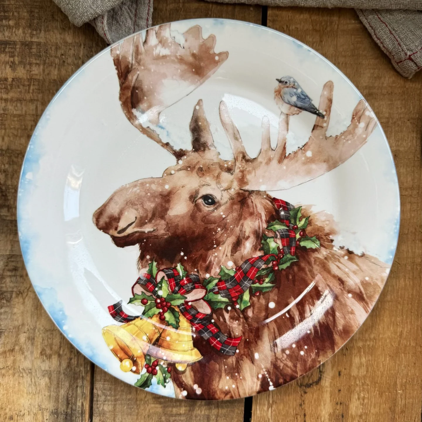 クリスマス柄陶器食器セット：鹿とツリーデザインの田园風大皿セットの実用性と選定基準