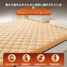羊毛フランネル製 冬用厚手マットレス【シングルサイズ・家庭用・学生寮向け・保温・ラテックスフォーム】