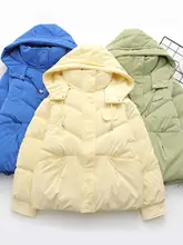 冬用羽毛コットンジャケット【中学生向け・厚手・オーバーサイズ】