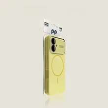 iPhone用カバー【全包型・液体感・防摔・黄視窓デザイン】