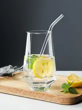 ガラスカップ フルーツティーカップ/ソーダ水カップ/冷飲カップ/水飲みカップ インフルエンサー風