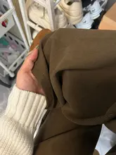 コーデュロイワイドレッグパンツ【秋冬・加绒・ハイウエスト・フィット】（セットアップ対応）