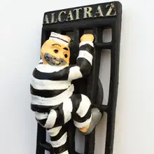 サンフランシスコ湾のアルカトラズ島立体マグネット【観光土産・冷蔵庫用】