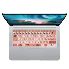 華為用キーボードカバー【MagicBook14/MateBook13/15対応・ハート柄】