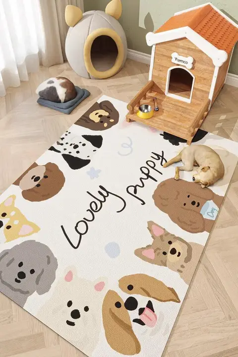 マット 犬専用 滑り止め 防水 PVC 拭き取り可能 洗わなくて良い