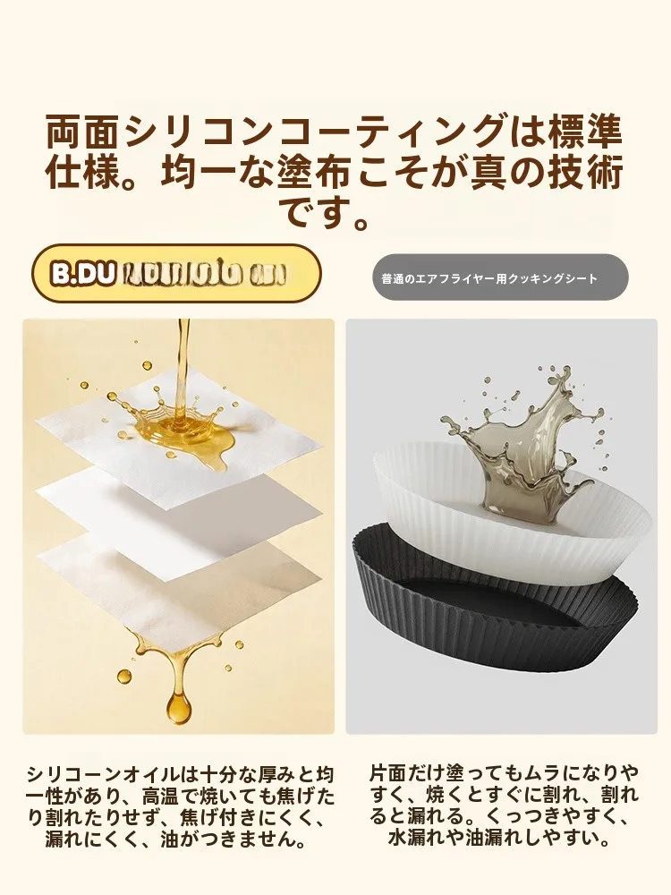COOKER KING B.DUCKデザイン シリコンオイルペーパー：家庭用食品グレード油吸収紙の実用性と使い分け