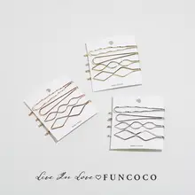 シンプルなデザインのヘアクリップ【韓国製・前髪用・極上の柔らかさ】