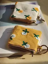 ミニポーチ キーケース コインケース イヤホンケース オリジナル ハンドメイド 刺繍 布製