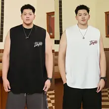 極上の柔らかさ！メンズ夏用 無地ノースリーブTシャツ【大きいサイズ・ゆったりフィット】