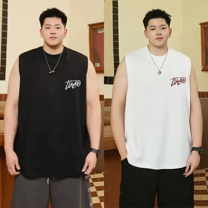極上の柔らかさ！メンズ夏用 無地ノースリーブTシャツ【大きいサイズ・ゆったりフィット】