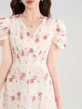 夏は遅くない フレンチフローラル ドレス