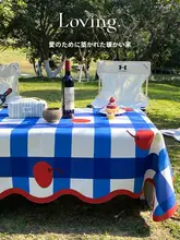 ピクニックテーブルクロス【防水・熱に強い・カートゥーンデザイン・アウトドア用】