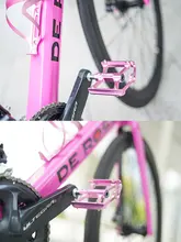 軽量アルミ合金製 自転車用クイックリリースペダル【桜色・二軸ベアリング】