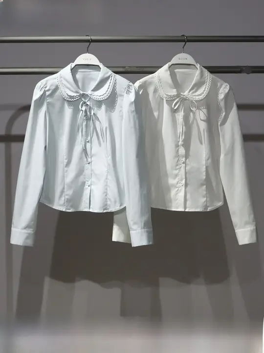 甘美な印象の長袖シャツ【冬用・シンプルデザイン・女性用】