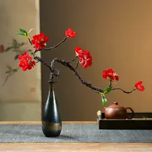 景徳鎮製 陶器 花瓶【新中式・ヴィンテージデザイン・インテリア飾り】
