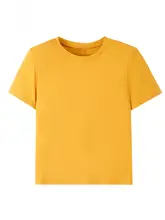 シンプルなデザインの短袖Tシャツ【夏用・ゆったり・クルーネック・スタイル】
