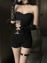 女性用魅力的なボーンビスチェコスプレ制服【セクシー・ナイトクラブ・猫耳デザイン】（セットアップ対応）