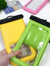 防水スマホケース【斜め掛け・タッチスクリーン対応・水泳・温泉・海用・落下防止ストラップ付き】