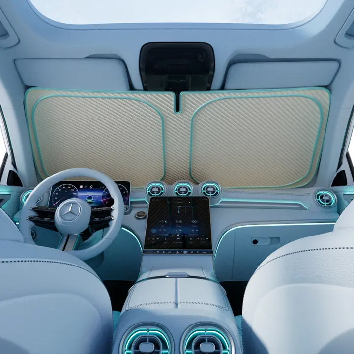 車用サンシェード【UVカット・熱遮断機能付き・フロントウィンドウ用】
