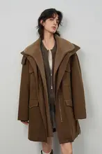 美しいデザインのパーカーコート【ウールライナー・冬用・ファー付き】