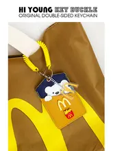 M記 小熊デザインのPU製カードケース【バス・地下鉄・銀行用・証明書収納】