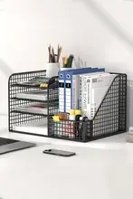 デスク用書類収納ラック【A4サイズ・文房具整理・家庭用・オフィス用】