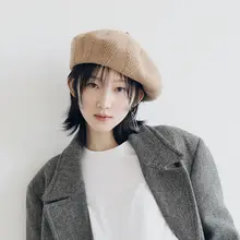 極上の柔らかさ 羊毛製 ベレー帽【秋冬用・女性・カジュアルイギリス風】