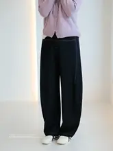 高腰デザインのデニムパンツ【スリム効果・バナナパンツスタイル・立体裁断】