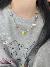 春夏向けカラフルビーズネックレス【デザイン性に富んだリゾートスタイル・鎖骨ラインを美しく演出】