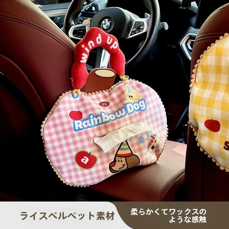 カーボードティッシュケース：キャラクターデザインで後部座席を彩る車内装飾アイテム