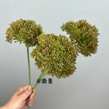 リアルな触感のプラスチック製小豆果・米仔蘭の人工花【中式インテリア用・フラワーアレンジメント】