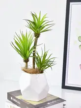 リアルな造花の多肉植物ミニ盆栽【インテリア装飾・リビング・テーブル用】