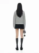 秋冬向けニットセーター【レトロデザイン・ファッショナブル】