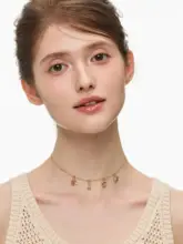 レディース DIY アルファベットネックレス【重ね着用・デザインのある鎖骨アクセサリー】