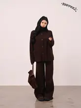極上の柔らかさニットカーディガン【ゆったりシルエット・保温性・女性用】（セットアップ対応）