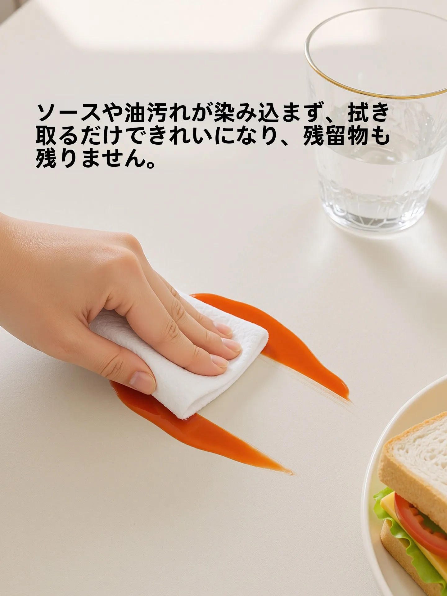 ダイニングテーブルラグの防水性能と実用性：梓晨のPUマットが解決する日常の悩み