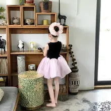 可愛いバレリーナ風女童夏用ワンピースドレス【おしゃれデザイン・プリンセススタイル】