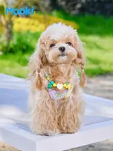 可愛い愛犬用編み込み首輪【小型犬用・夏季向け】