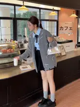 秋用大きいサイズのレディースアンサンブル【ニットカーディガン・ブラックのプリーツスカート・スタイリッシュデザイン】（セットアップ対応）