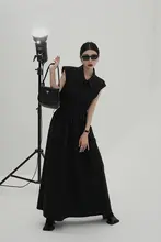 SRYS レディース夏用ノースリーブシャツ＆ロングスカート2点セット【シンプルデザイン】