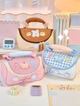 かわいい手提げペンケース【子供用・カートゥーンデザイン・文具収納】