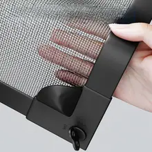 自由に折り畳める磁気吸着式防蚊窓用網戸【自貼りタイプ・隠し網デザイン】