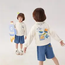 男の子用夏季アウトドアジャケット【薄手・印刷デザイン】