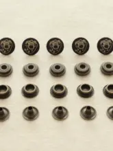 マットメタル製のタムホック【手作り感・コート用・DIY対応】