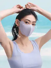 軽やかな夏用日焼け防止マスク【透湿・UVカット・アイスシルク】